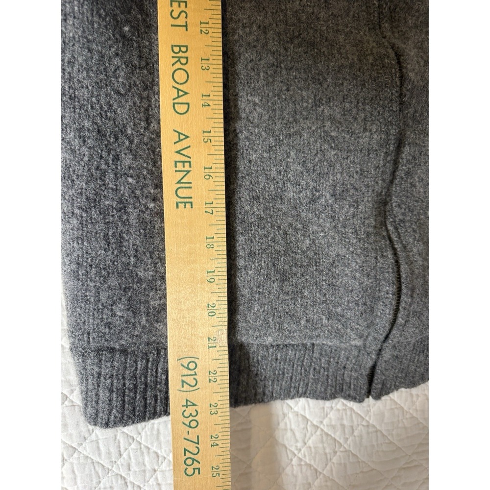 Men's Classic LL Bean Ragg Wool Sweater 100% Lambswool Flannel Plaid Lining Med - Picture 9 of 9